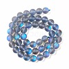 Synthetic Moonstone Beads Strands G-E573-01B-01-2