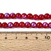 Electroplate Opaque Glass Beads Strands LS-EGLA-Q132-6MM-01C-06-4