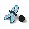 Prostate Cancer Awareness Ribbon Alloy Enamel Pins for Men JEWB-A024-15-3