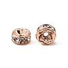 Brass Rhinestone Spacer Beads RB-A014-Z8mm-01RG-NF-3