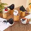 Wooden Birds and Tree Stump Ornaments JX731A-6