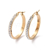 304 Stainless Steel Hoop Earrings EJEW-N0031-11G-01C-1