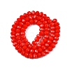 Opaque Solid Color Imitation Jade Glass Beads Strands EGLA-A044-P6mm-D22-3