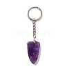 Natural Amethyst Sailor's Knot Pendant Keychain KEYC-E038-03P-01-3