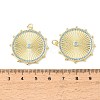Brass Micro Pave Sky Blue Cubic Zirconia Pendants CU-CBA9CBD-02G-3