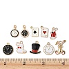20Pcs 10 Styles Alloy Enamel Pendants ENAM-FP0002-89-4