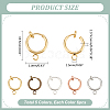 Brass Clip-on Hoop Earring Findings KK-PH0036-23-2