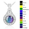 Alloy Glass Pendant Necklaces PW-WG81C57-01-1