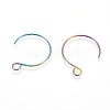 Ion Plating(IP) 304 Stainless Steel Earring Hooks X-STAS-L216-02A-M-2