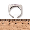 Brass Micro Pave Cubic Zirconia Cuff Open Rings for Women RJEW-L343-02P-05-5