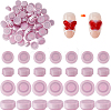 60Pcs 2 Styles Iron with Plastic Cabochons KY-FH0001-51A-1