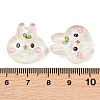 Printed Translucent Epoxy Resin Cabochons RESI-XCP0002-63A-3