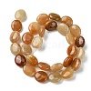 Natural Golden Silk Jade Beads Strands G-K365-B06-02-3