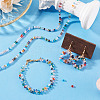 2 Starnds Electroplate Transparent Glass Beads Strands EGLA-TADJ0001-07-5