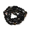 Dyed Natural Blue Tiger Eye Beads Strands G-Q060-D09-3