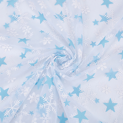 Polyester Mesh Fabrics DIY-WH0622-373A-1
