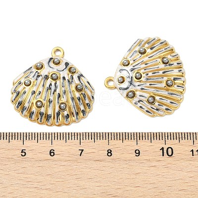 Ocean 304 Stainless Steel Enamel Pendants STAS-T076-08D-04G-1
