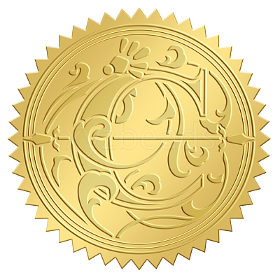 Self Adhesive Gold Foil Embossed Stickers DIY-WH0211-316-1