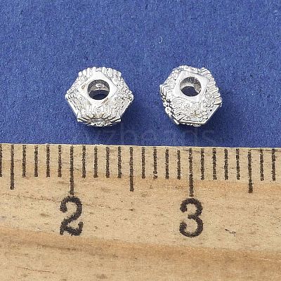 Brass Micro Pave Cubic Zirconia Beads KK-A236-19S-03-1