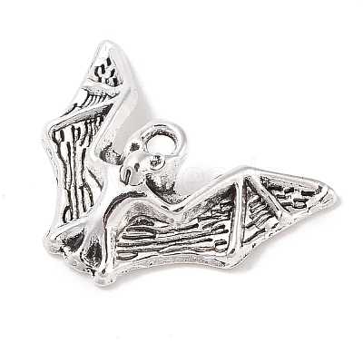 Tibetan Style Alloy Bat Pendants TIBEP-Q043-255-RS-1