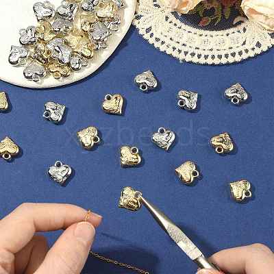 80Pcs 2 Colors CCB Plastic Charms CCB-FS0001-15-1