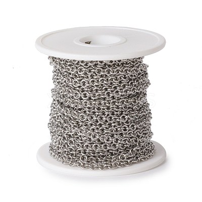 Tarnish Resistant 304 Stainless Steel Rolo Chains CHS-E016-02D-P-1