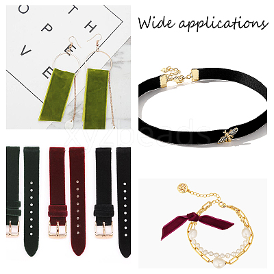 Velvet Ribbon SRIB-WH0006-18I-1