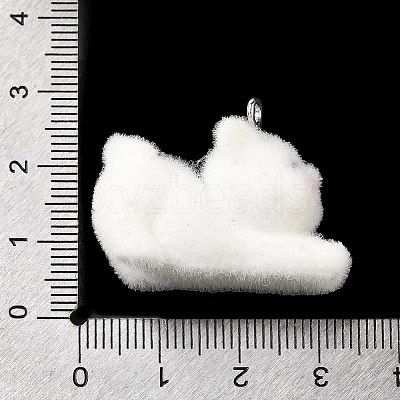 Flocky Resin Pendants FIND-I044-22-1