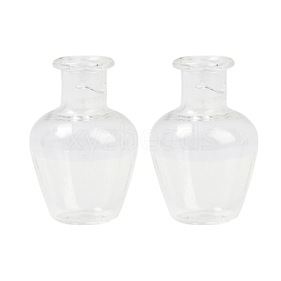 Transparent Glass Beads Containers GLAA-G123-07-1