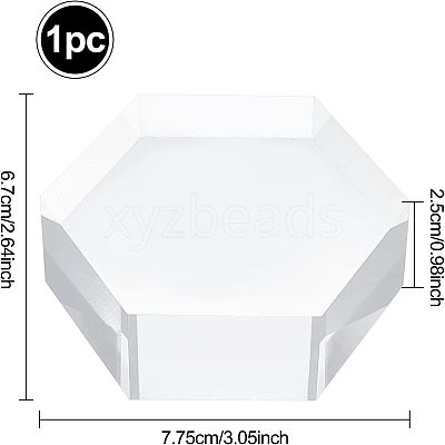 Polygon Acrylic Display Base DIY-WH0302-41-1