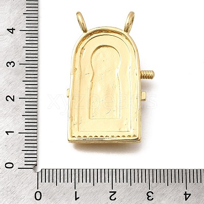 Brass Micro Pave Cubic Zirconia Pendants KK-Z125-23C-G-1