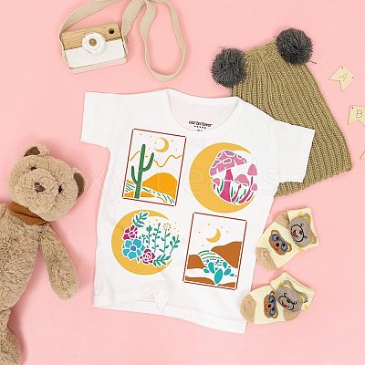 Plastic Reusable Drawing Painting Stencils Templates DIY-WH0172-395-1