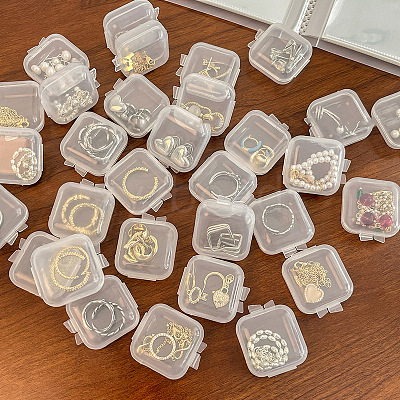 Mini Transparent Plastic Beads Containers LS-PW-WG74209-01-1