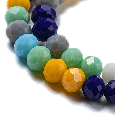 Glass Beads Strands EGLA-A034-M6mm-33-1
