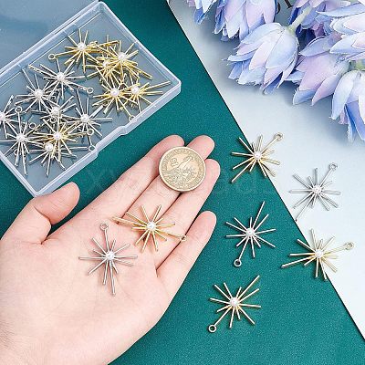 20Pcs 2 Colors Alloy Pendants FIND-FH0003-49-1