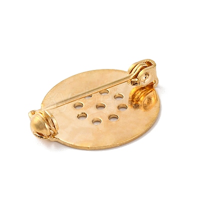 Brass Brooch Pin Findings X-KK-D266-01LG-1