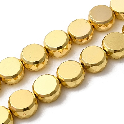 Electroplate Glass Beads Strands EGLA-F166-04C-1