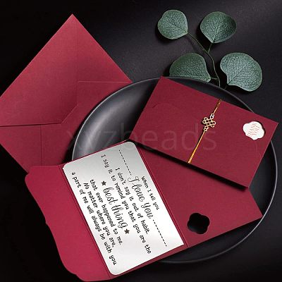Stainless Steel Blank Thermal Transfer Cards and Paper Envelopes DIY-FG0001-74A-1