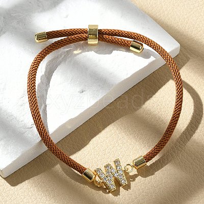 Adjustable Nylon Cord Bracelets X-BJEW-C096-01G-23-1