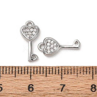 Brass Micro Pave Cubic Zirconia Pendants ZIRC-L105-05A-P-1
