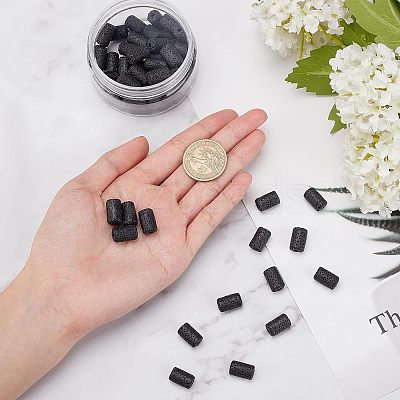 2 Strands Natural Lava Rock Beads Strands G-NB0002-19-1