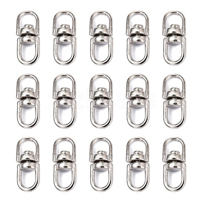 Alloy Double Eye Swivel Clasps PALLOY-E385-14P-1