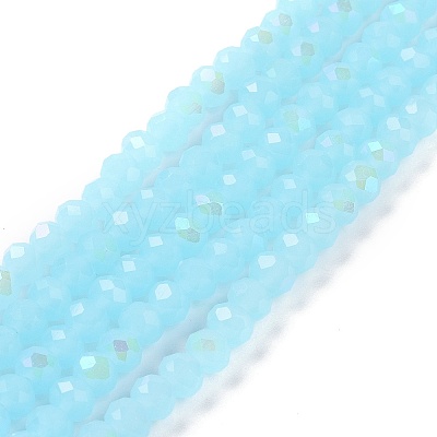 Electroplate Glass Beads Strands EGLA-A034-J4mm-L06-1