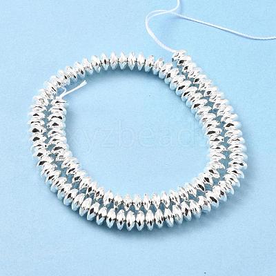 Electroplate Non-magnetic Synthetic Hematite Beads Strands G-L485-06C-S-1