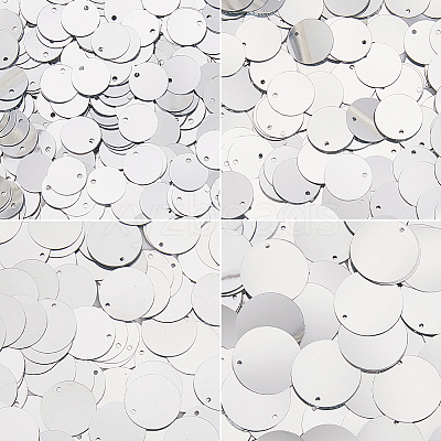 80G 4 Styles Plastic Paillette Pendants FIND-SC0023-19-1