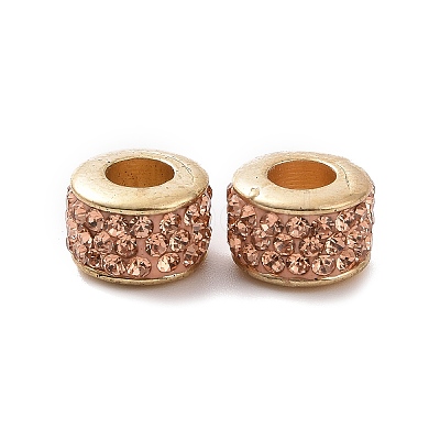 Platinum Color Core CCB Plastic European Bead FIND-H044-01D-G-1