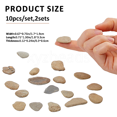 10Pcs Natural Ice Obsidian Display Decorations G-WH0030-53-1