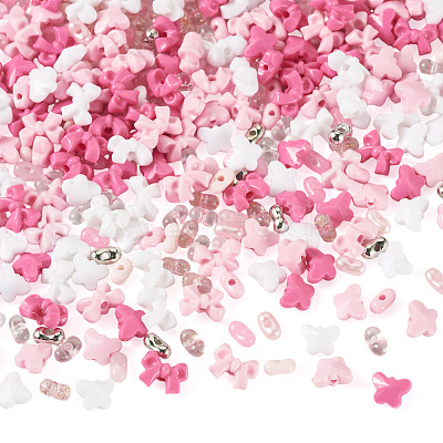 Mixed Styles Acrylic Beads SACR-TA0001-81B-1