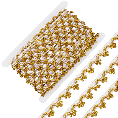 24Yards Filigree Polyester Lace Trim OCOR-GF0005-28B-1
