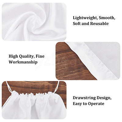 Rectangle Satin Dustproof Bags LS-ABAG-WH0031-35-1